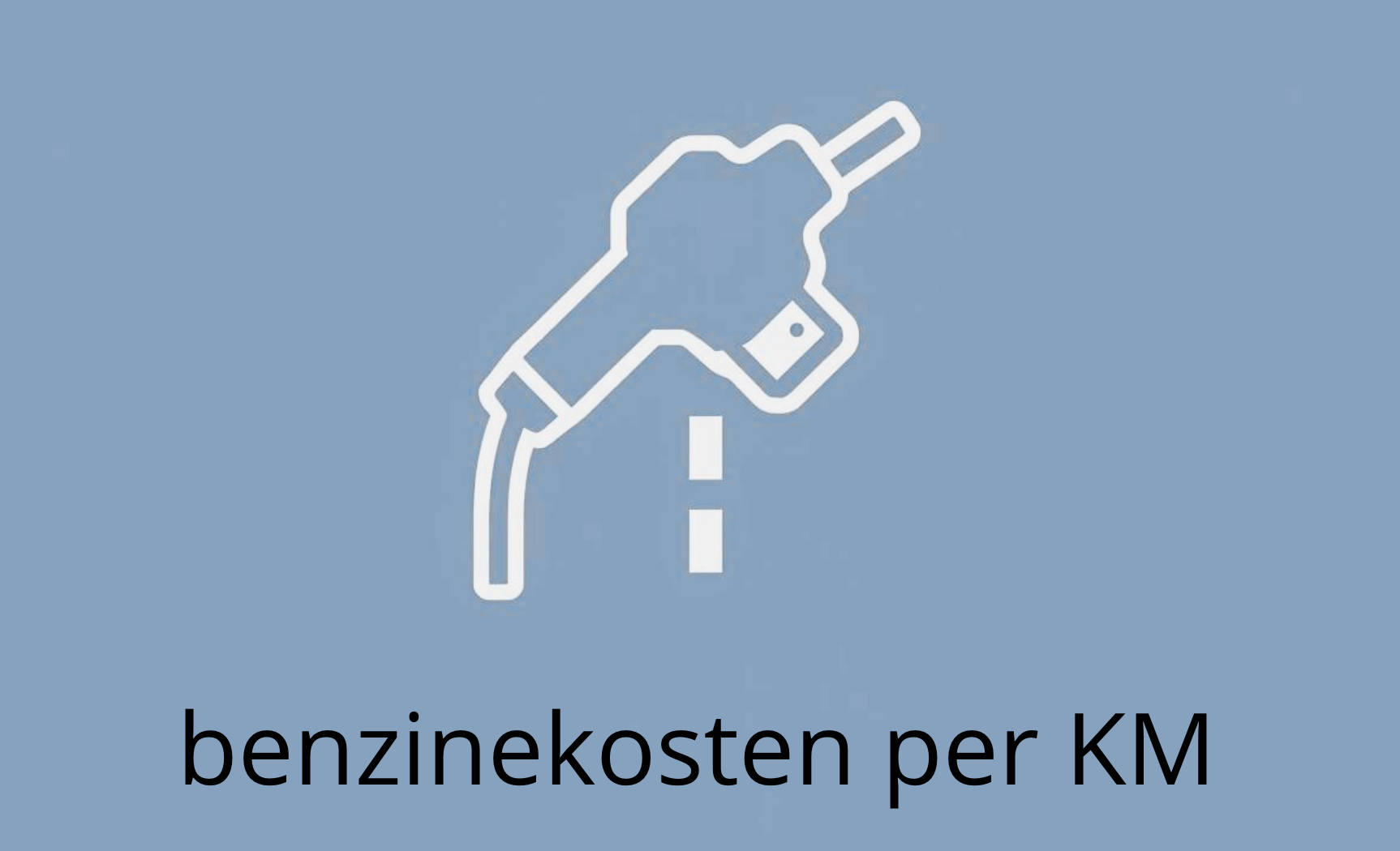 Benzinekosten per kilometer berekenen overzicht